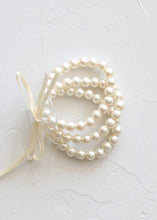 Load image into Gallery viewer, Ivory Pearl Bead Corsage Wristlet - 1" Wide