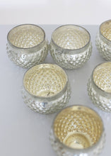 Load image into Gallery viewer, Round Mercury Glass Array Votive in Silver - 2" Tall x 2.75" Wide