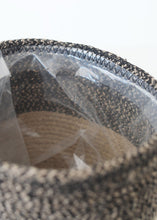 Load image into Gallery viewer, Plastic Lined Woven Jute Planter Basket - 7.5" Tall x 7.5" Opening