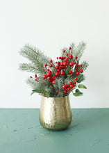 Load image into Gallery viewer, Artificial Holiday Berries in Red - 13"