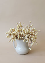 Load image into Gallery viewer, Fake Christmas Berries Pick in Cream Beige - 9"