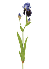 Load image into Gallery viewer, Blue Silk Bearded Iris Flower - 39"