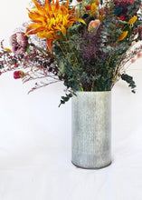 Load image into Gallery viewer, Corrugated Metal Norah Vase - 10.5" Tall