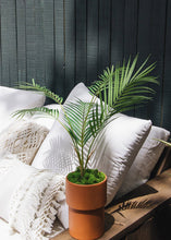 Load image into Gallery viewer, Indoor/Outdoor Fake Plastic Palm Leaf Plant - 35"