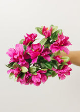 Load image into Gallery viewer, Azalea Silk Flowers Bush in Fuchsia - 13"