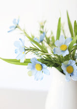 Load image into Gallery viewer, Blue Fake Daisy Mixed Flower Bush