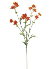 Load image into Gallery viewer, Orange Fake Fall Flowers Baby Cosmos
