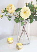 Load image into Gallery viewer, Round Mercury Glass Votive in Gold - 2" Tall x 2.75" Wide