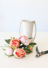 Load image into Gallery viewer, Peach Pink Real Touch Peony Flower Bundle