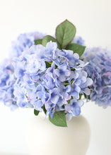Load image into Gallery viewer, Soft Blue Silk Hydrangea Flower Bush - 20"