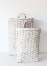 Load image into Gallery viewer, Set of 2 Woven Natural Wood Wall Baskets - 21.5"