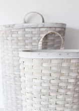 Load image into Gallery viewer, Set of 2 Woven Natural Wood Wall Baskets - 21.5"
