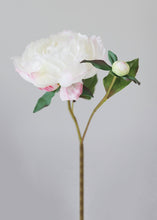 Load image into Gallery viewer, Faux Peony Flower in Cream Blush