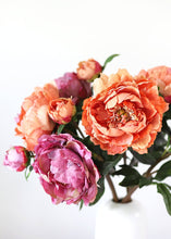 Load image into Gallery viewer, Real Touch Mauve Purple Faux Garden Peony - 6" Bloom