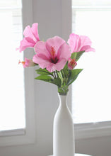 Load image into Gallery viewer, Pink Silk Hibiscus Flower - 26.5"