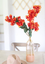 Load image into Gallery viewer, Orange Artificial Bougainvillea Flowers - 34.5"