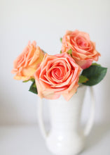 Load image into Gallery viewer, Real Touch Flower Bundle of Roses in Coral
