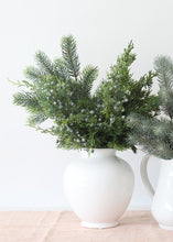 Load image into Gallery viewer, Faux Juniper Spray with Berries in Green - 18" Tall
