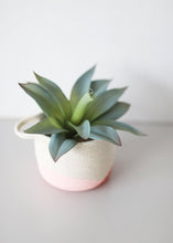 Load image into Gallery viewer, Mini Rope Basket in Red & Pink - 4" Tall x 4.75" Wide