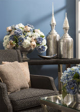 Load image into Gallery viewer, Soft Blue and Lavender Faux Hydrangea Flower Bush