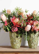 Load image into Gallery viewer, Pink Fake Banksia Protea Flower Branch - 34"