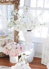Load image into Gallery viewer, Faux Cherry Blossom in White - 44"
