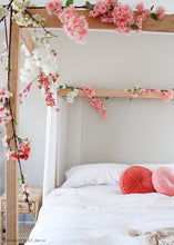 Load image into Gallery viewer, Pink Faux Cherry Blossom Flower Branch - 40"