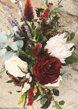 Load image into Gallery viewer, Silk Ranunculus in Burgundy Wine