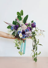 Load image into Gallery viewer, Anemone Faux Flower in Royal Purple - 17.5"