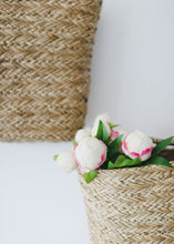 Load image into Gallery viewer, Cream Fuchsia Real Touch Fake Peony Bud Bundle