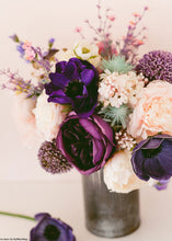 Load image into Gallery viewer, Anemone Faux Flower in Royal Purple - 17.5"