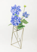 Load image into Gallery viewer, Geometric Metal Flower Vase - 8.5" Tall