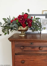 Load image into Gallery viewer, Distressed Gold Metal Compote Bowl