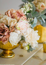 Load image into Gallery viewer, Cafe au Lait Dahlia Flower in Ivory - 19.5"