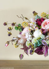 Load image into Gallery viewer, Artificial Wild Raspberry Berries in Plum 27"