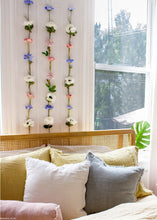 Load image into Gallery viewer, Anemone Silk Flower in Cream with Black Center - 17.5"