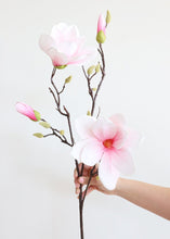 Load image into Gallery viewer, Pink Real Touch Japanese Magnolia Branch - 40"