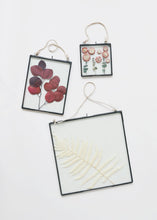 Load image into Gallery viewer, Hanging Pressed Glass Floating Frame - 10.5" Tall x 8" Wide