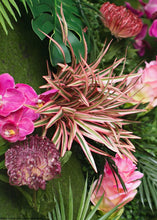 Load image into Gallery viewer, Artificial Dracaena Grass Plant in Variegated Pink - 9.5" Tall