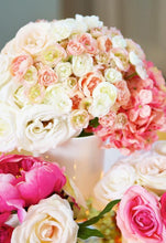 Load image into Gallery viewer, Mini Silk Ranunculus Bush in Pink Ivory - 10"