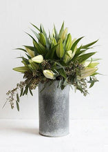 Load image into Gallery viewer, Corrugated Metal Norah Vase - 10.5" Tall