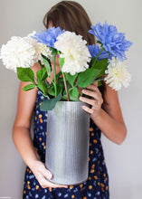 Load image into Gallery viewer, Corrugated Metal Norah Vase - 10.5" Tall