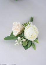 Load image into Gallery viewer, Cream Mini Ranunculus Fake Flowers - 16.5"