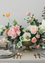 Load image into Gallery viewer, Distressed Gold Metal Compote Bowl