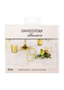 Gold Table Numbers 1 - 25