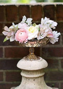 Gold Mercury Glass Carraway Flower Vase