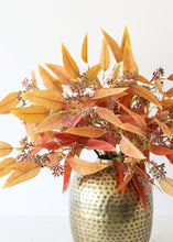 Load image into Gallery viewer, Fake Fall Terracotta Seeded Eucalyptus Leaves - 23&quot;
