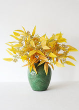 Load image into Gallery viewer, Golden Yellow Fake Seeded Eucalyptus Fall Leaves - 23&quot;
