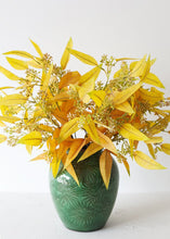 Load image into Gallery viewer, Golden Yellow Fake Seeded Eucalyptus Fall Leaves - 23&quot;
