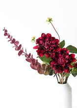 Load image into Gallery viewer, Silk Garden Dahlia in Burgundy
